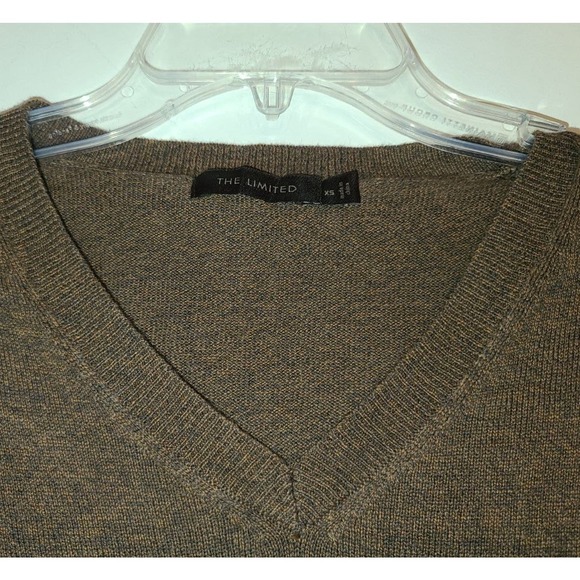 Limited brown v-neck sweater - xs - Picture 3 of 4